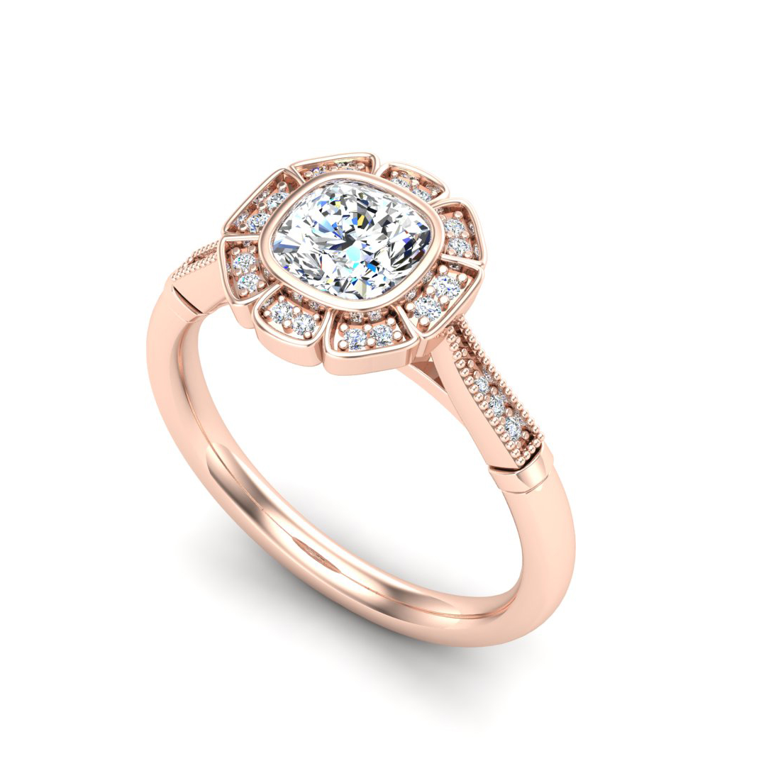 Kaylani Halo Engagement Ring